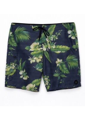🌊 O’Neill Men’s Tropical Floral Board Shorts | Blue Green | Size 40